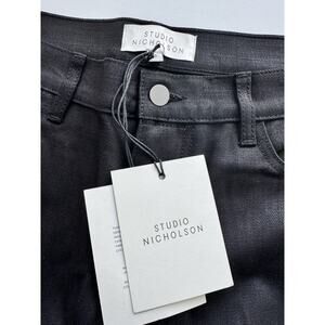 STUDIO NICHOLSON Ruthe Selvedge Denim - Black Size 33